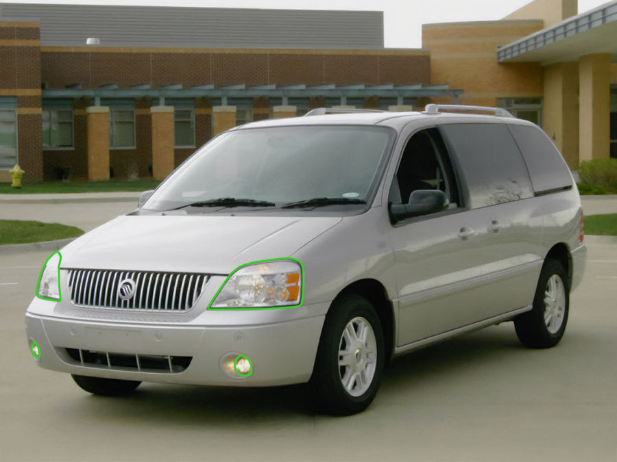 mercury monterey 2004-2007 Headlight Protection Installation Location