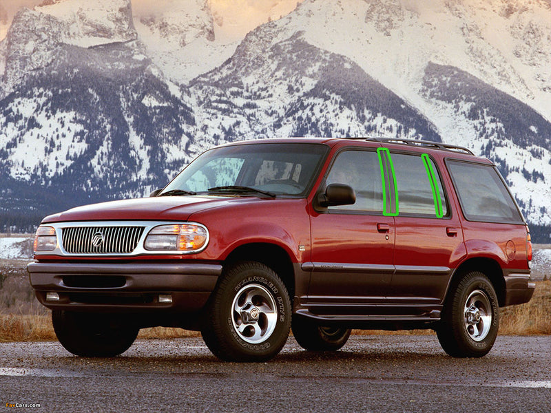 mercury mountaineer 1997-2001 Pillar Post Trim Installation Location