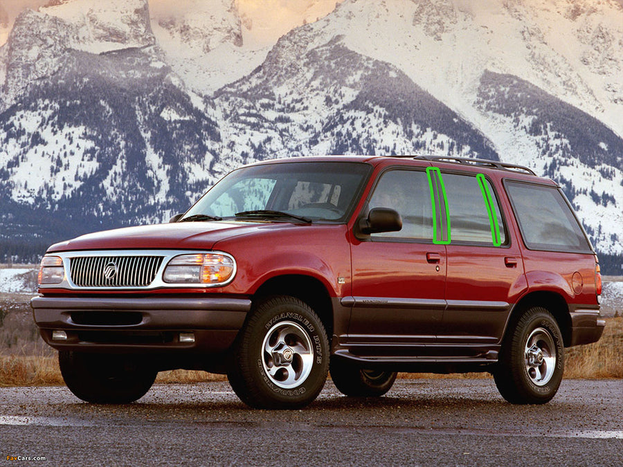 mercury mountaineer 1997-2001 Pillar Post Trim Installation Location
