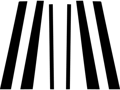 mercury mountaineer 1997-2001 Carbon Fiber Pillar Trim Diagram