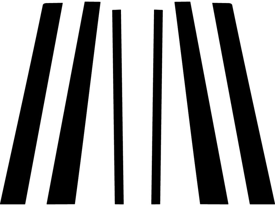 mercury mountaineer 1997-2001 Carbon Fiber Pillar Trim Diagram