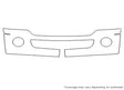 mountaineer 3M Clear Bra Bumper Precut PPF Diagram
