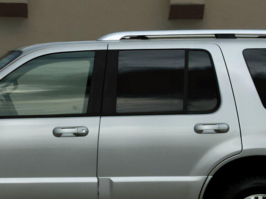 mercury mountaineer 2002-2010 Carbon Fiber Pillar Cover Diagram