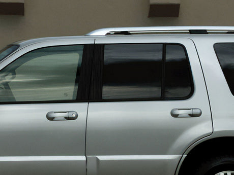 mercury mountaineer 2002-2010 Brushed Aluminum Black Pillar Cover Diagram