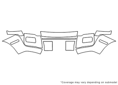 mountaineer 3M Clear Bra Bumper Precut PPF Diagram
