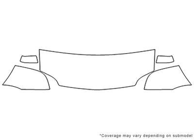 mountaineer Avery Dennison Clear Bra Hood Precut PPF Diagram