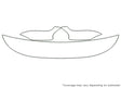 mystique 3M Clear Bra Hood Precut PPF Diagram