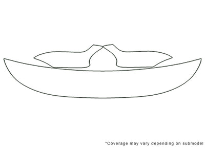 mystique 3M Clear Bra Hood Precut PPF Diagram