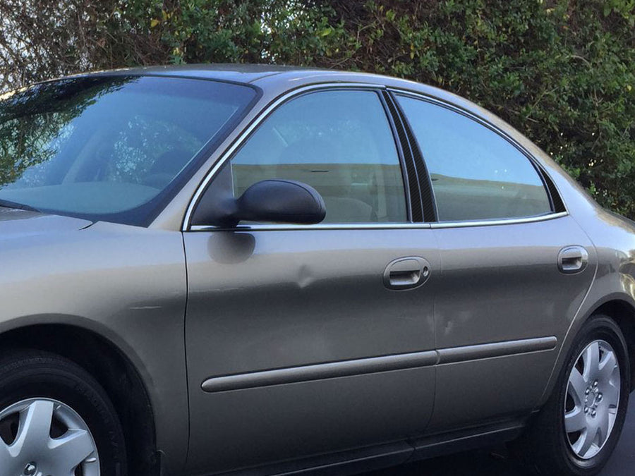 mercury sable 1996-2005 Carbon Fiber Pillar Cover Diagram