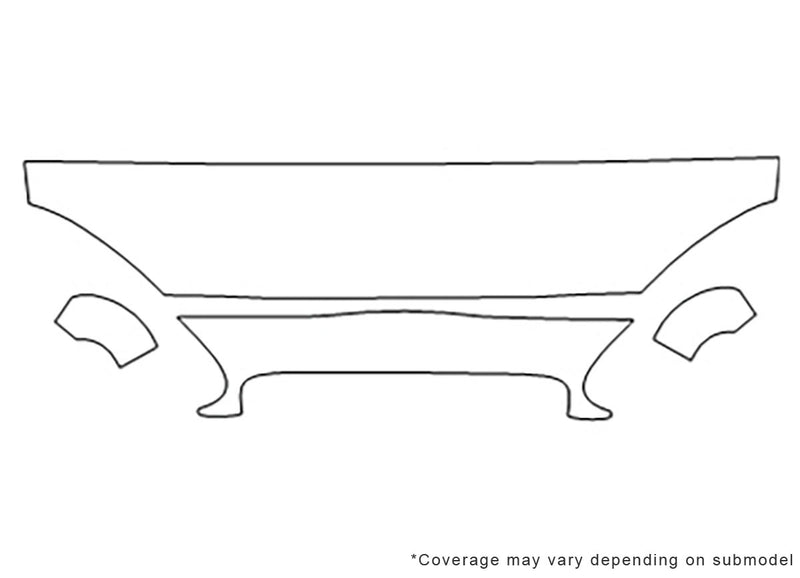 sable 3M Clear Bra Hood Precut PPF Diagram