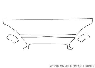 sable 3M Clear Bra Hood Precut PPF Diagram