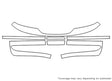 sable 3M Clear Bra Bumper Precut PPF Diagram