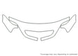 sable 3M Clear Bra Hood Precut PPF Diagram
