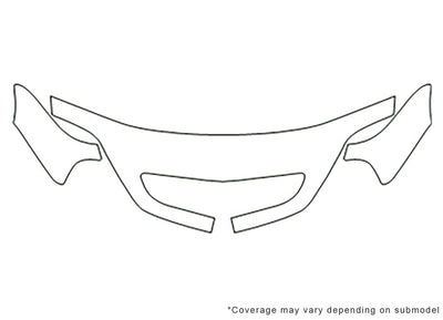sable Avery Dennison Clear Bra Hood Precut PPF Diagram