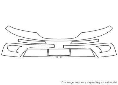 sable 3M Clear Bra Bumper Precut PPF Diagram