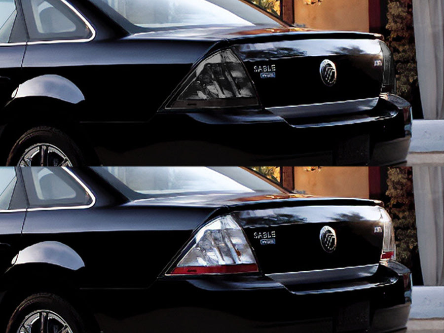 sable Before and After Smoked Taillights