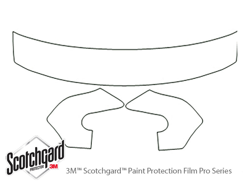 villager 3M Clear Bra Hood Precut PPF Diagram