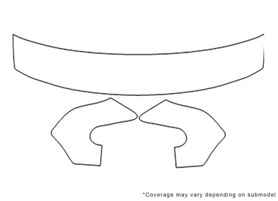 villager 3M Clear Bra Hood Precut PPF Diagram