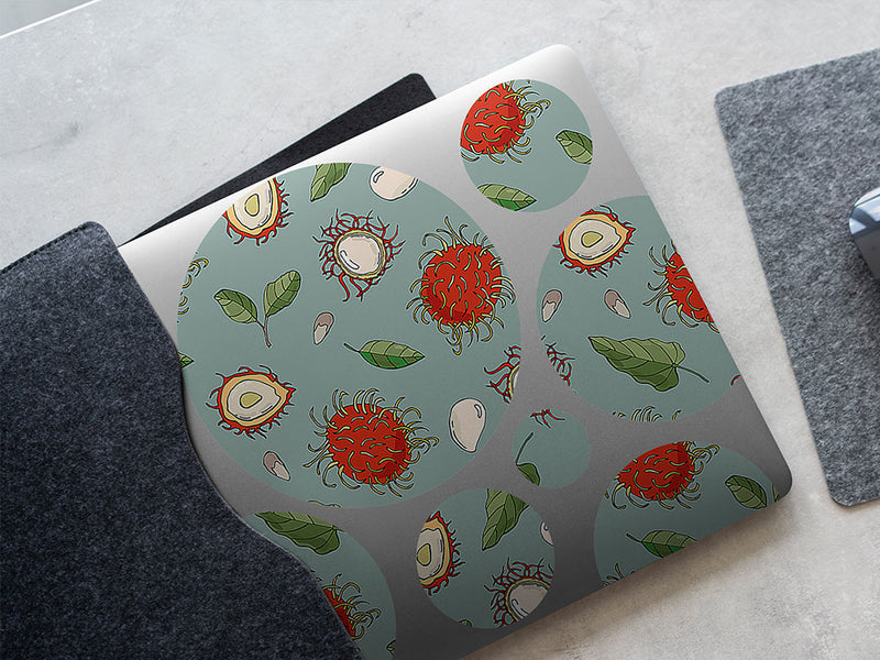 messy hair fruit DIY Laptop Stickers