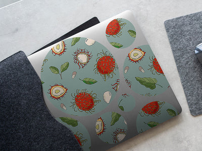messy hair fruit DIY Laptop Stickers