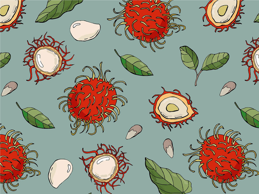 Messy Hair Fruit Vinyl Wrap Pattern~Rwraps Series 914 Digitally Printed Vinyl Wrap~0