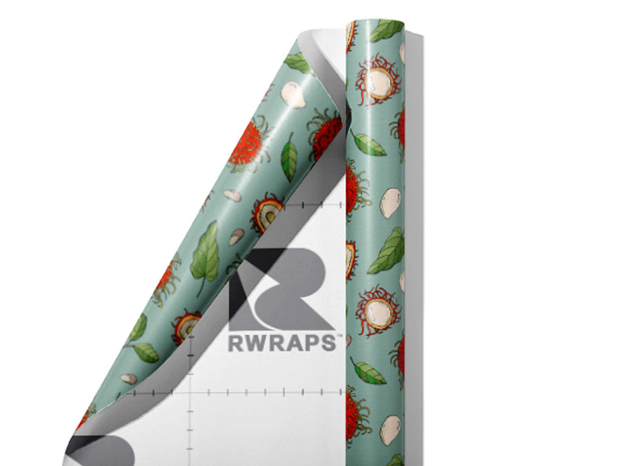 Messy Hair Fruit Wrap Film Sheets~Rwraps Series 914 Messy Hair Fruit Scrolled Sheet~3