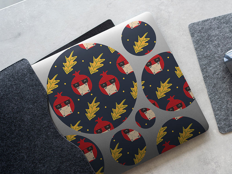 messy snack fruit DIY Laptop Stickers