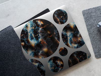 midnight blast science fiction DIY Laptop Stickers
