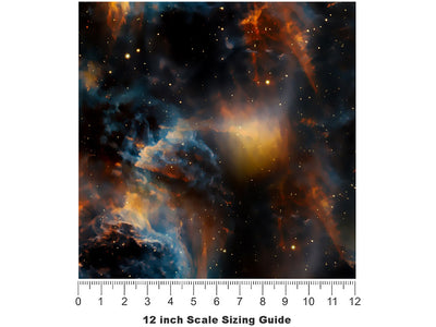 Midnight Blast Science Fiction Vinyl Film Pattern Size 12 inch Scale~Rwraps Midnight Blast Science Fiction Sizing Chart~2
