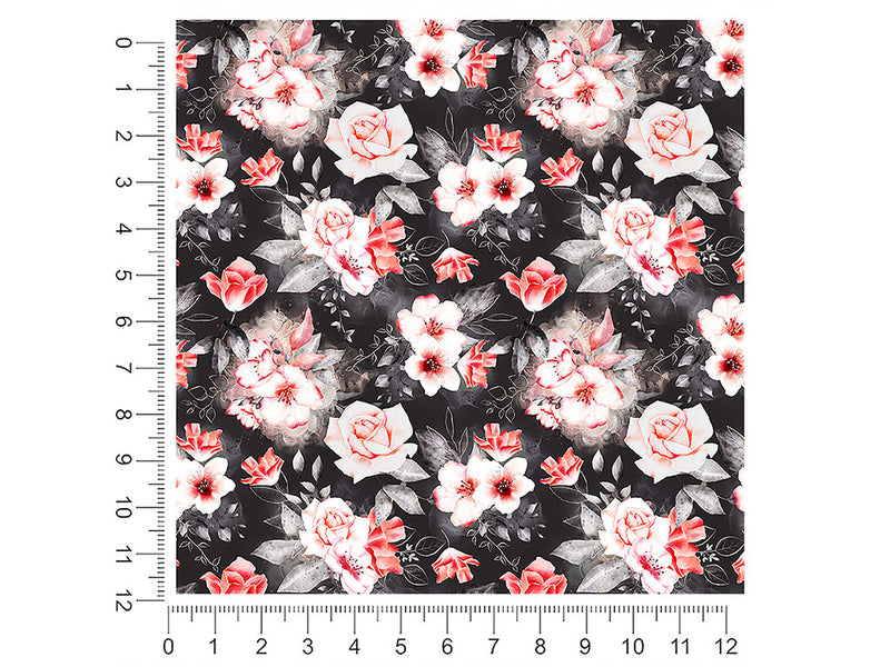 midnight carnation floral 1ft x 1ft Craft Sheets