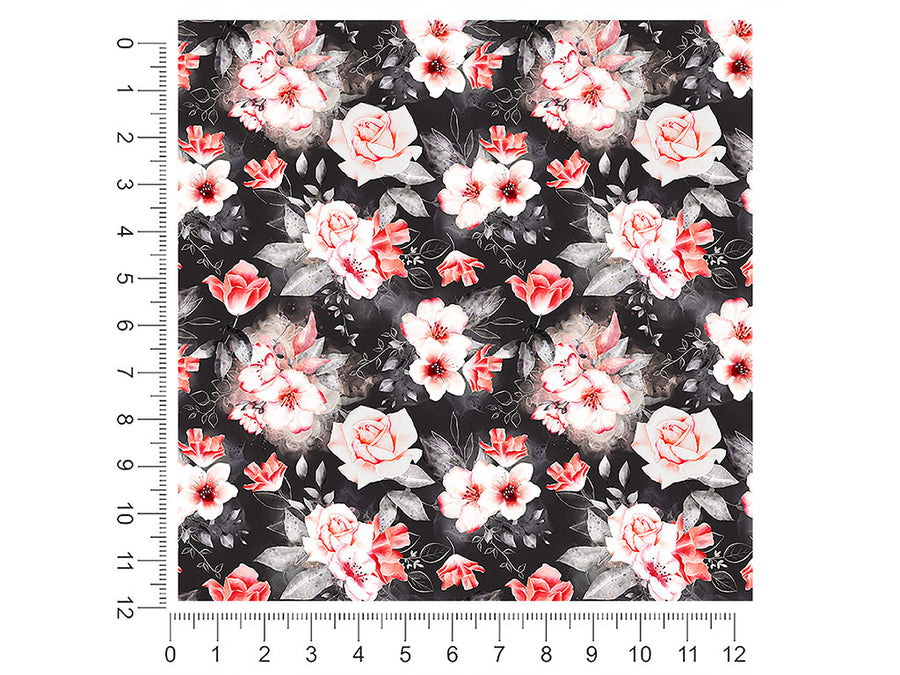 midnight carnation floral 1ft x 1ft Craft Sheets