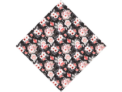 Midnight Carnation Floral Vinyl Wrap Pattern