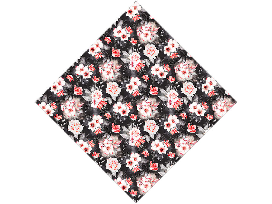Midnight Carnation Floral Vinyl Wrap Pattern