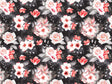 Midnight Carnation Floral Vinyl Wrap Pattern~Rwraps Series 914 Digitally Printed Vinyl Wrap~0