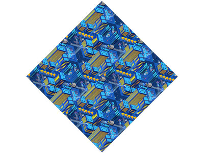 Midnight Construction Cityscape Vinyl Wrap Pattern