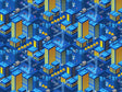 Midnight Construction Cityscape Vinyl Wrap Pattern~Rwraps Series 914 Digitally Printed Vinyl Wrap~0