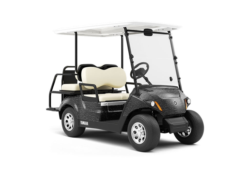 Midnight Crocodile Wrapped Golf Cart