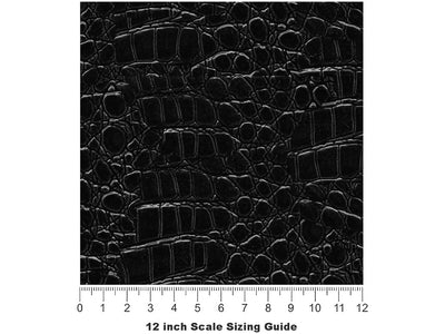 Midnight Crocodile Vinyl Film Pattern Size 12 inch Scale~Rwraps Midnight Crocodile Sizing Chart~3