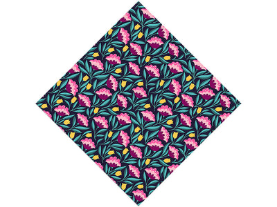 Midnight Deco Floral Vinyl Wrap Pattern