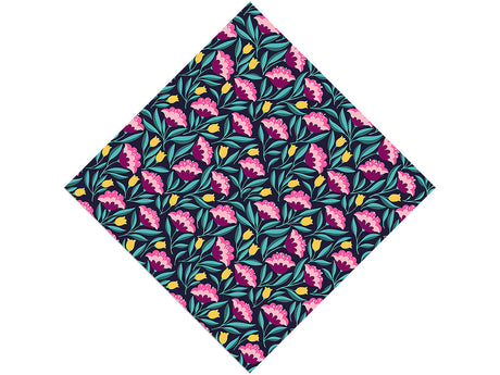 Midnight Deco Floral Vinyl Wrap Pattern