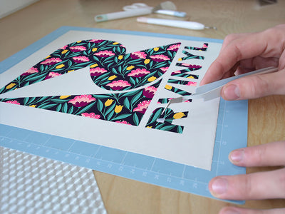 midnight deco floral Easy Weed Craft Vinyl