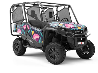 Midnight Deco Floral Utility Vehicle Vinyl Wrap