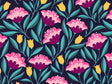 Midnight Deco Floral Vinyl Wrap Pattern~Rwraps Series 914 Digitally Printed Vinyl Wrap~0