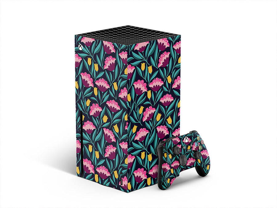midnight deco floral XBOX DIY Decal