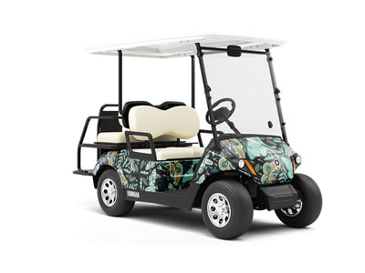 Midnight Doom Bug Wrapped Golf Cart