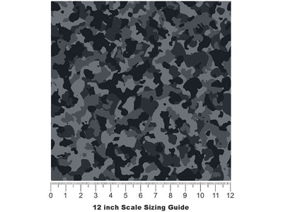 Midnight Flexitarian Camouflage Vinyl Film Pattern Size 12 inch Scale~Rwraps Midnight Flexitarian Camouflage Sizing Chart~3