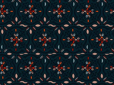 Midnight Garden Tile Vinyl Wrap Pattern~Rwraps Series 914 Digitally Printed Vinyl Wrap~0