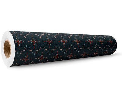 Midnight Garden Tile Wrap Film Wholesale Roll~Rwraps Series 914 Digitally Printed Vinyl Roll~5