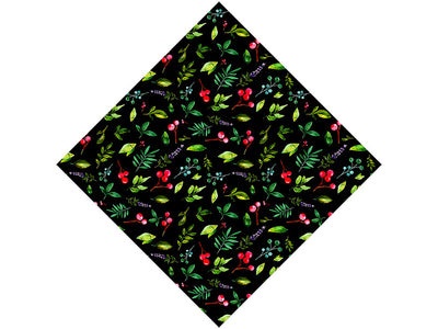 Midnight Holly Floral Vinyl Wrap Pattern