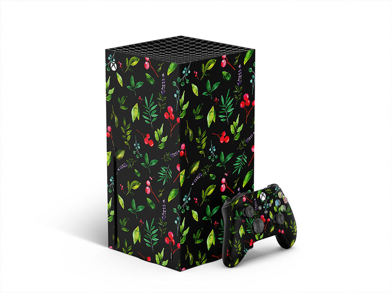 midnight holly floral XBOX DIY Decal